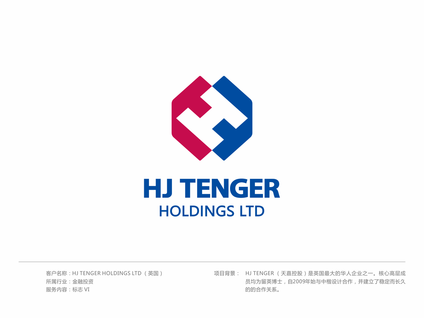 HJ TENGER英国天嘉控股Logo设计图0