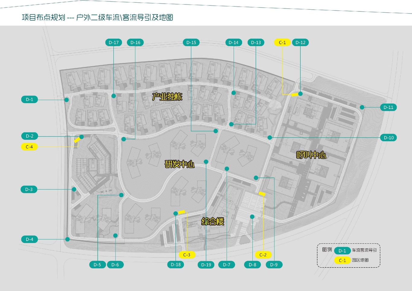 大连泰达慧谷开发区导视系统设计图15