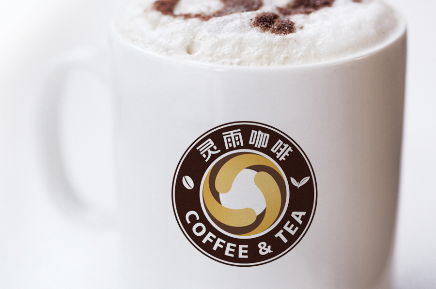 标志设计—蓝山灵雨咖啡品牌形象图3