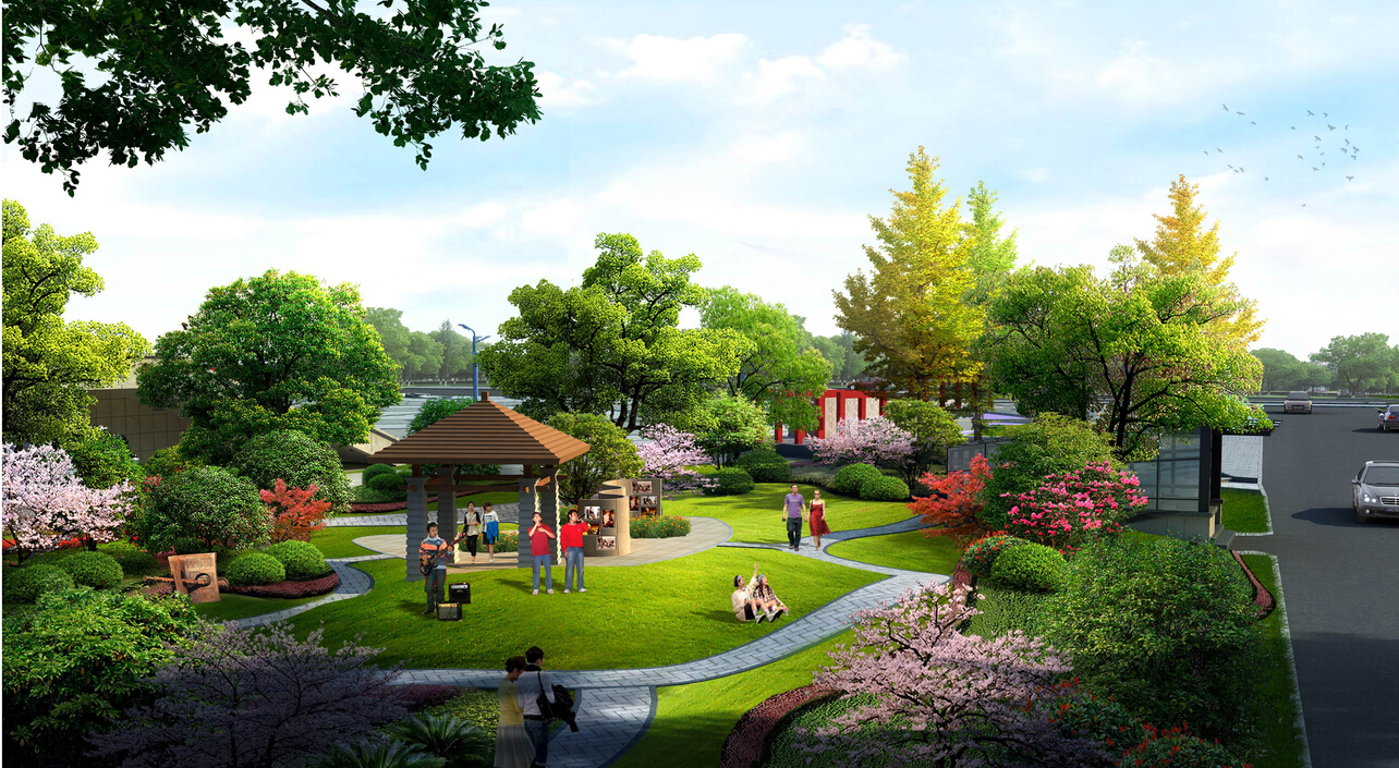 萧山歌剧院广场绿化方案设计图4