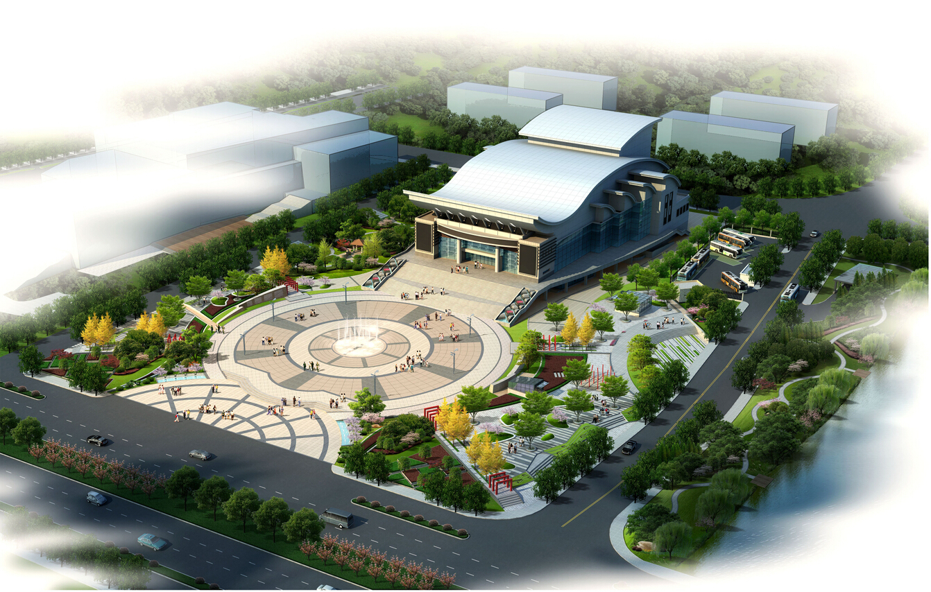 萧山歌剧院广场绿化方案设计图1