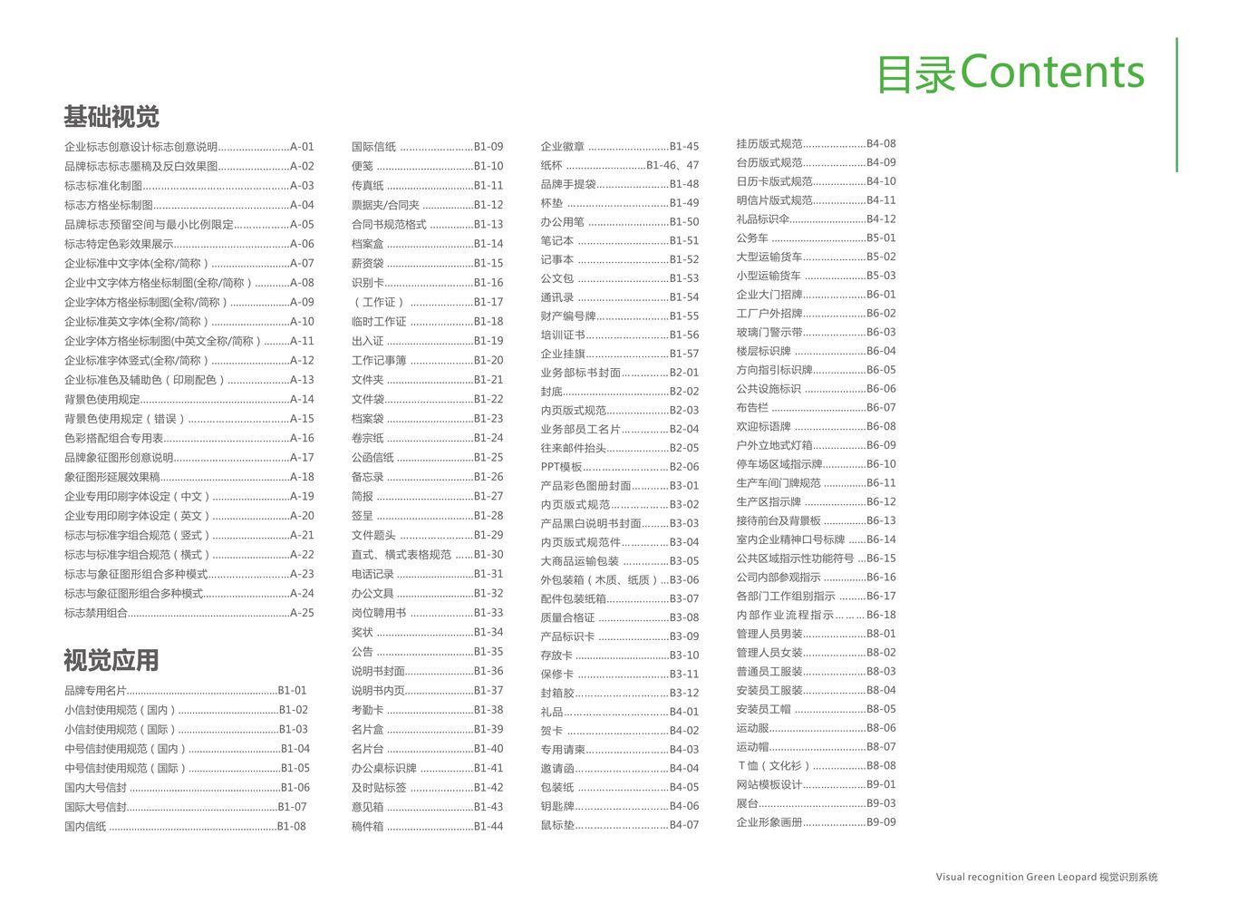 绿豹品牌VI设计图2