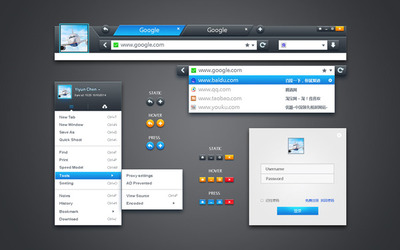 猎豹浏览器UI设计