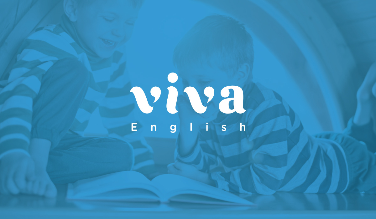 英語閱讀培訓機構 VIVA English 品牌設計圖1