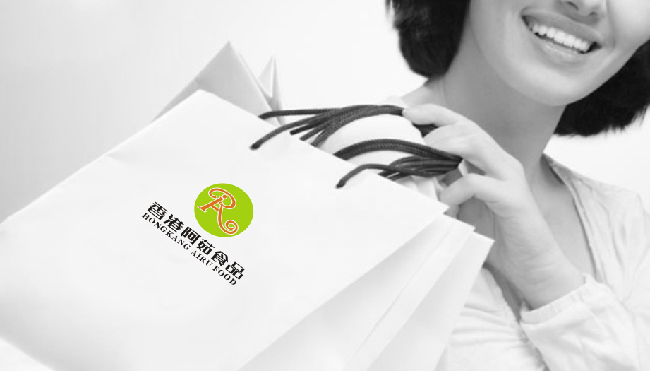 香港阿茹食品标志设计图2