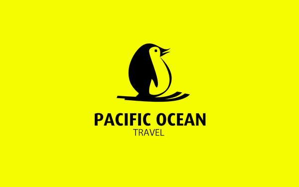 Pacific ocean 旅游公司logo設計