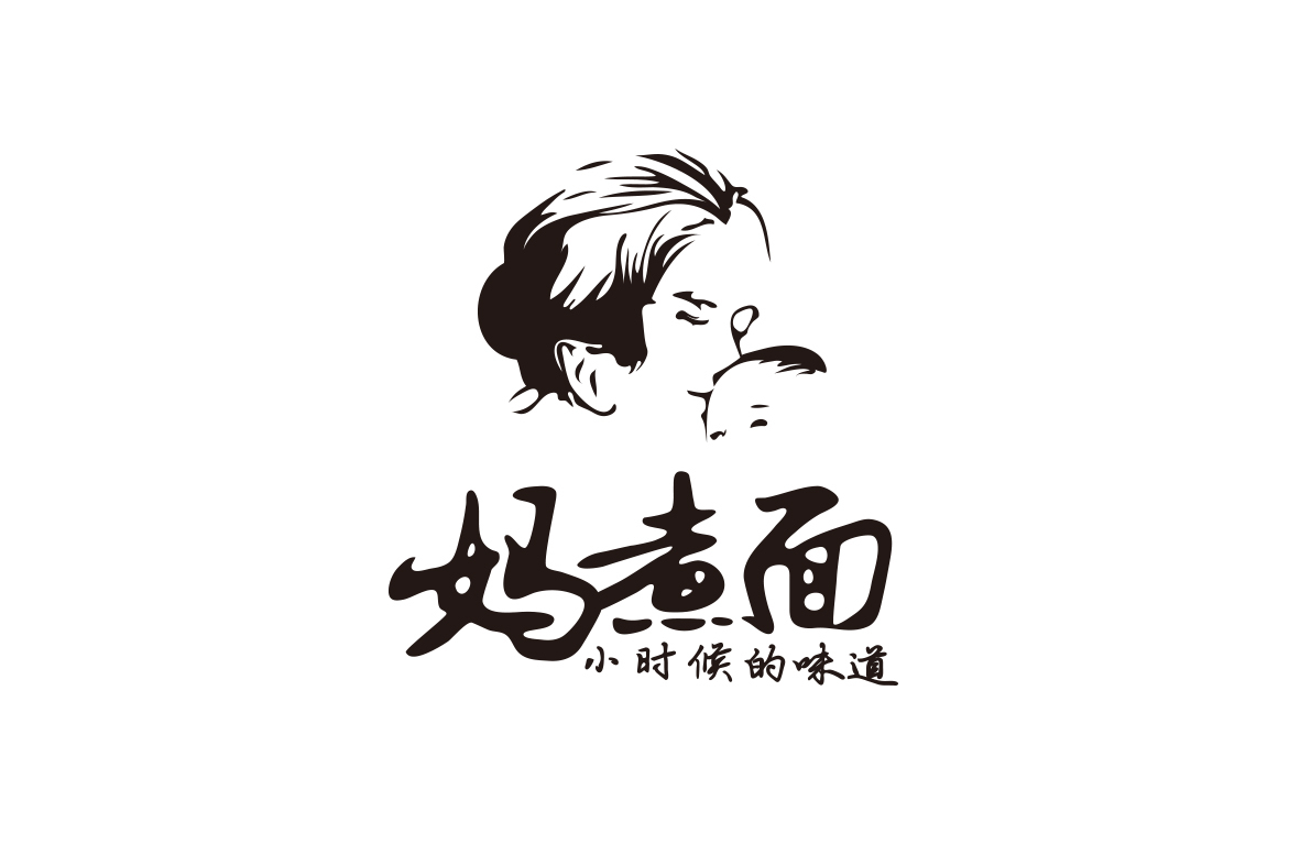 媽煮面logo設(shè)計(jì)，品牌全案策劃。圖0