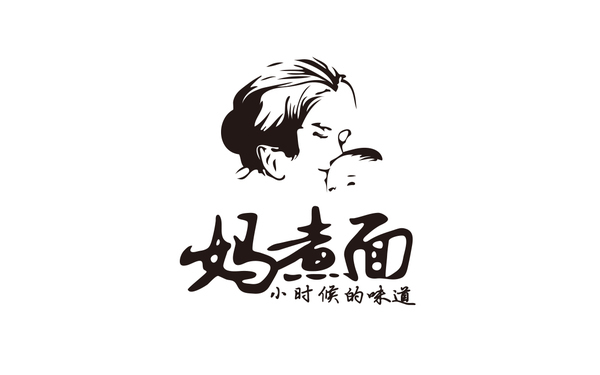 媽煮面logo設(shè)計，品牌全案策劃。