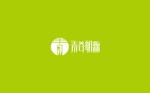 青谷明源茶標志設(shè)計