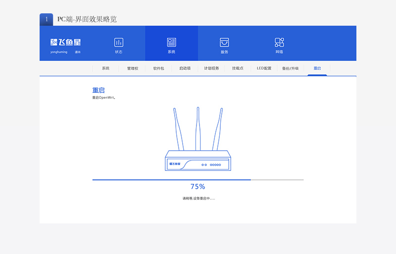 飞鱼星路由器后台管理界面设计图4