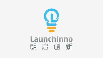 朗啟創新公司LOGO設計