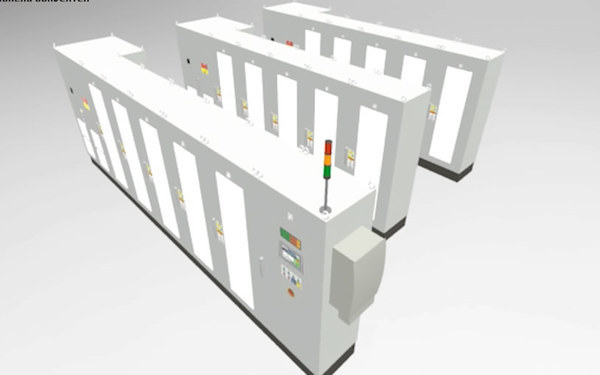 工业电气柜产品演示动画