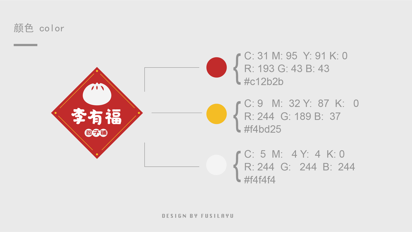 李有福品牌包子鋪LOGO設計圖3