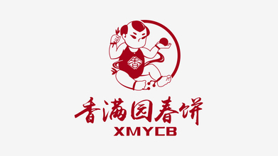 香满园春饼餐饮品牌LOGO设计