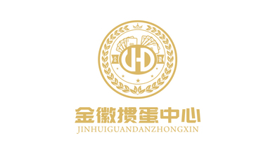 金徽掼蛋中心文化品牌LOGO设计