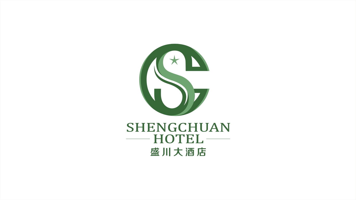 盛川大酒店LOGO設(shè)計圖1