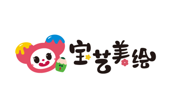 寶藝美繪藝術(shù)教育品牌吉祥物及LOGO設(shè)計(jì)