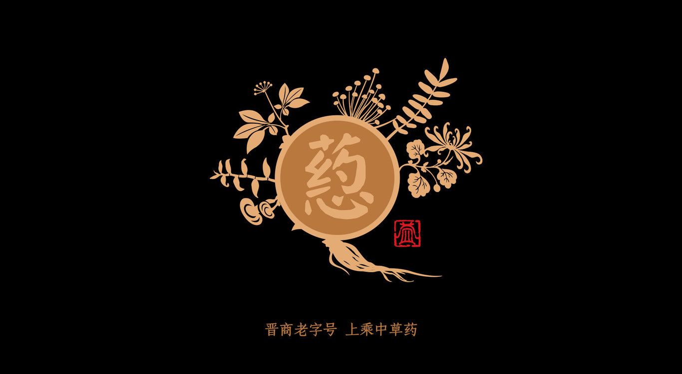 中草药晋益老品牌LOGO形象图20