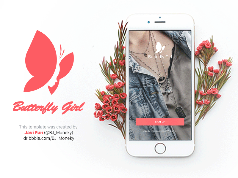 蝴蝶女郎 Butterfly Girl图0