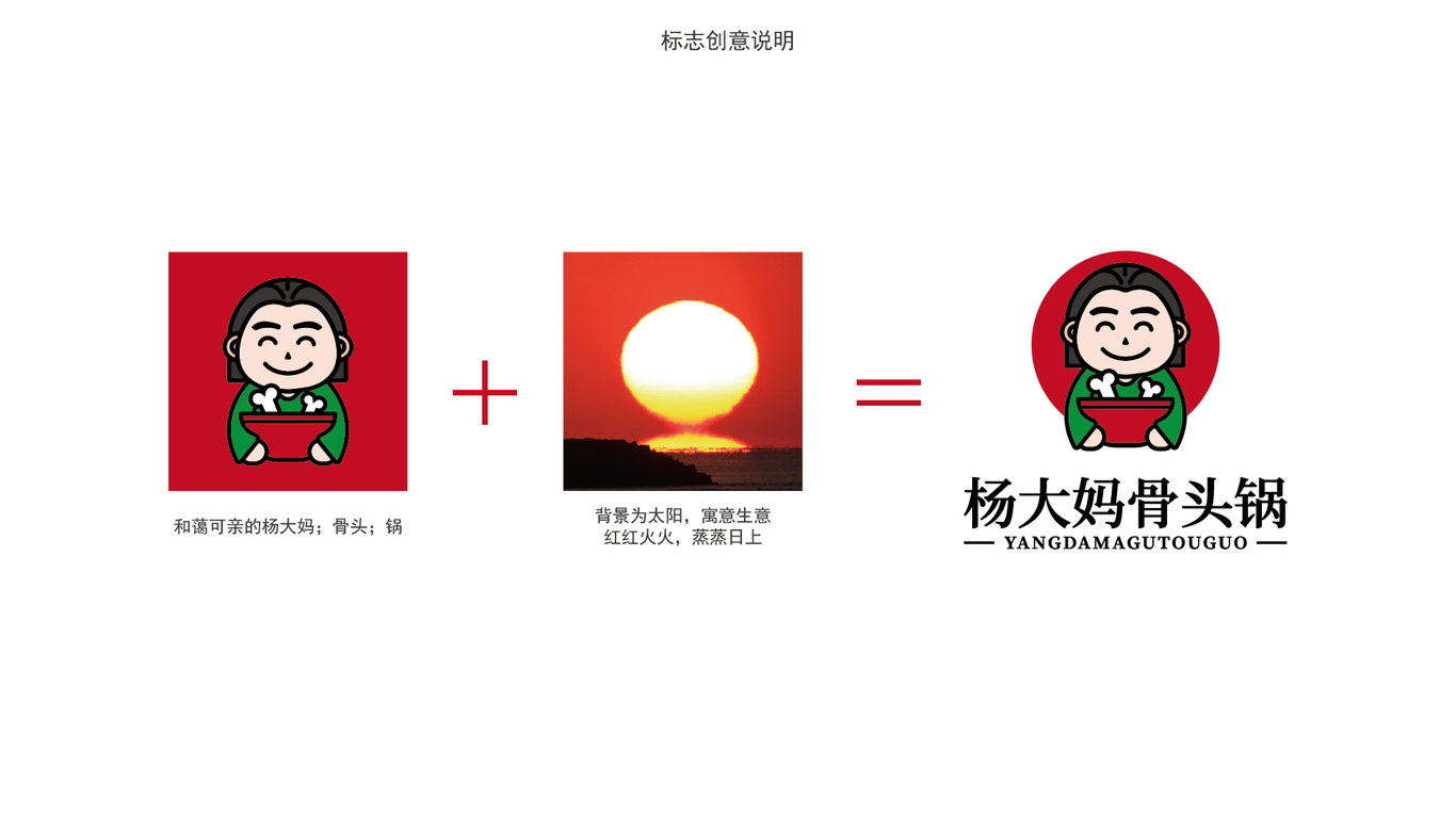 杨大妈骨头锅LOGO设计中标图0