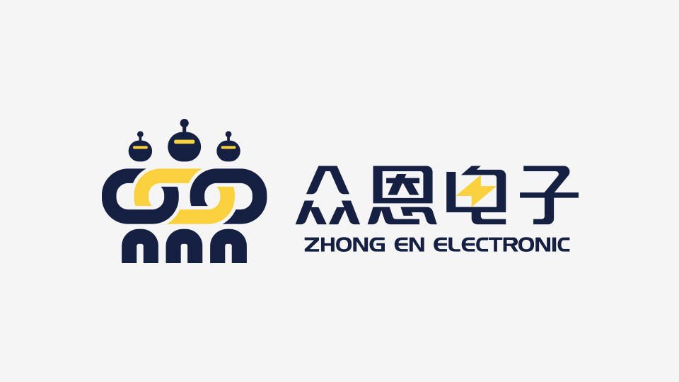 眾恩電子品牌LOGO設計