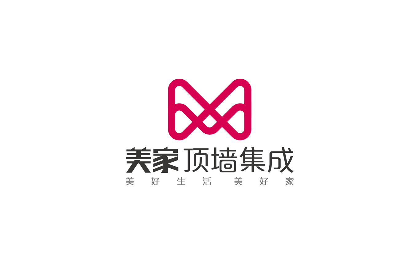 美家頂墻集成品牌LOGO設(shè)計(jì)圖3