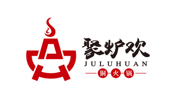 聚爐歡銅火鍋品牌LOGO設計
