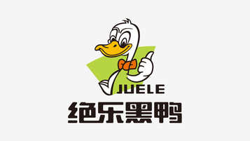 絕樂黑鴨食品品牌LOGO設計