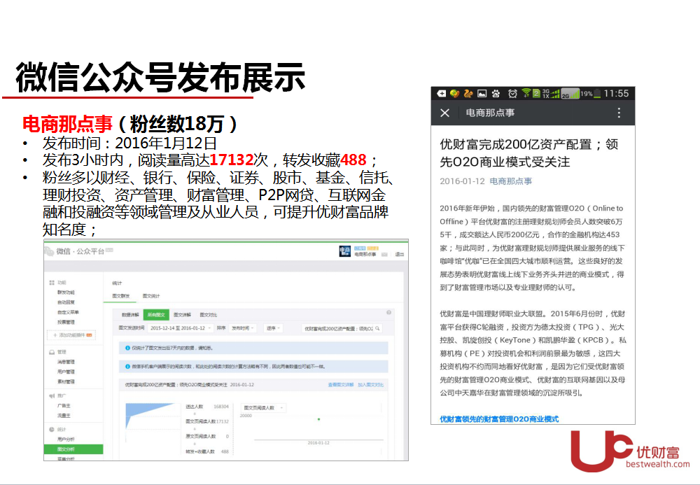 优财富完成200亿资产配置  公关传播结案报告图9