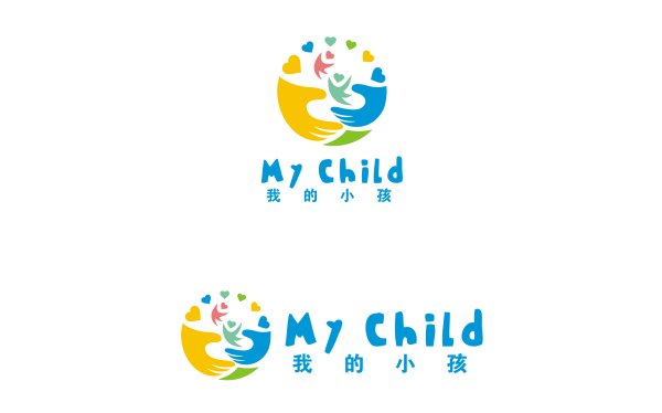 ”我的小孩“幼兒教育品牌 logo VI項(xiàng)目