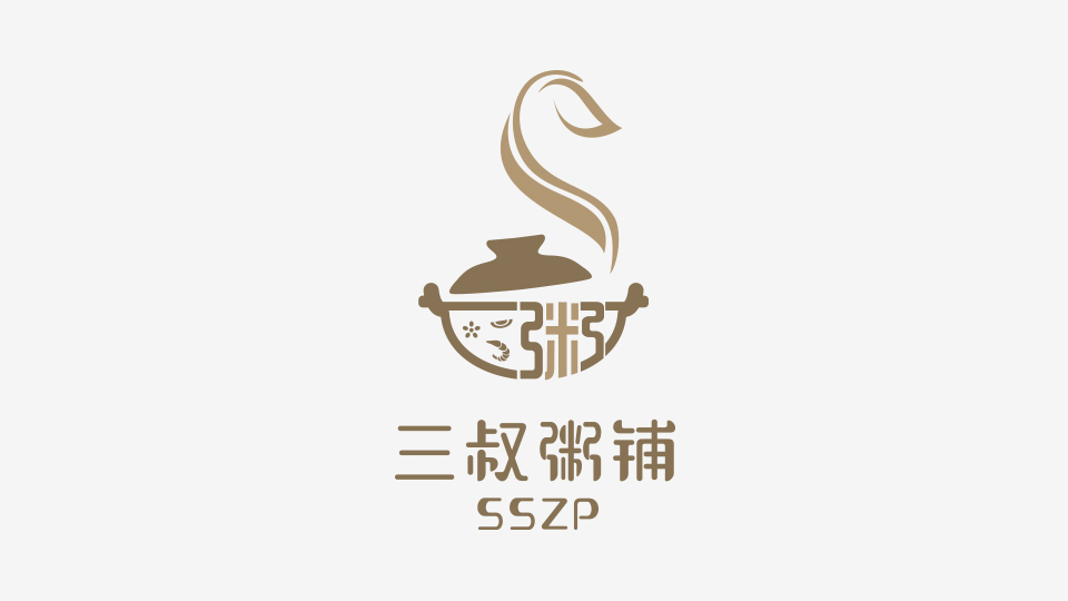 三叔粥鋪LOGO設(shè)計