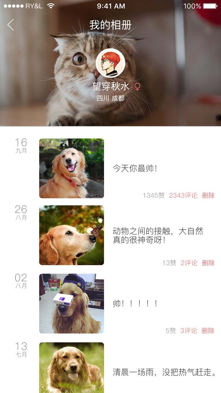 爱宠APP  UI设计图1