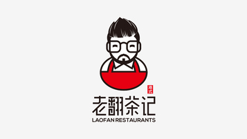 老翻茶记LOGO设计