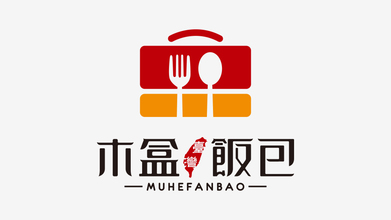 木盒飯包LOGO設(shè)計