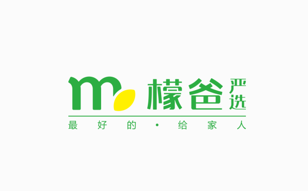 檬爸嚴選 | 綜合生鮮品牌logo設(shè)計