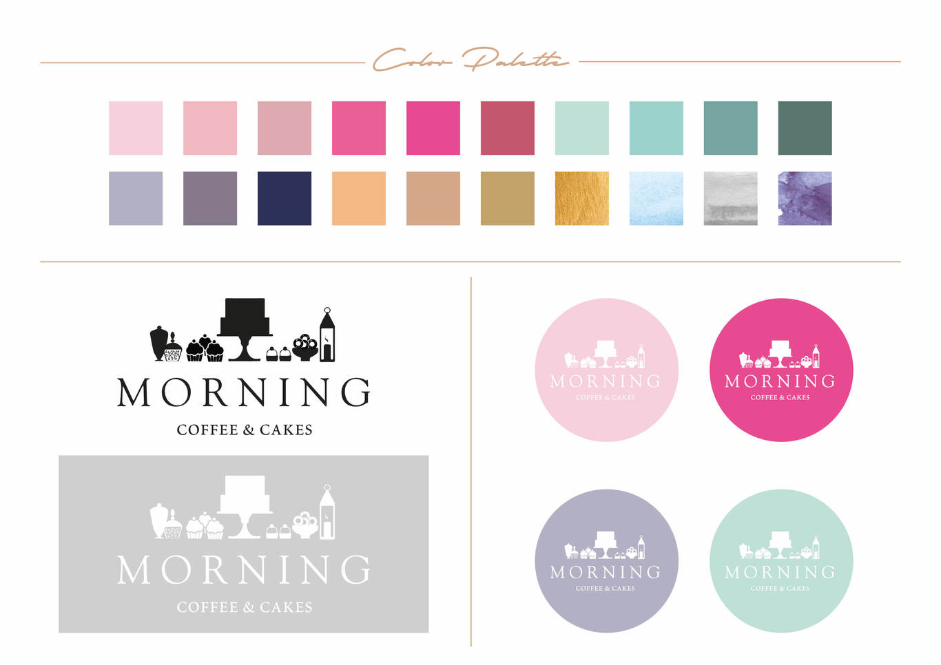 Morning coffee logo design图1