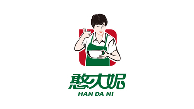 憨大妮LOGO设计