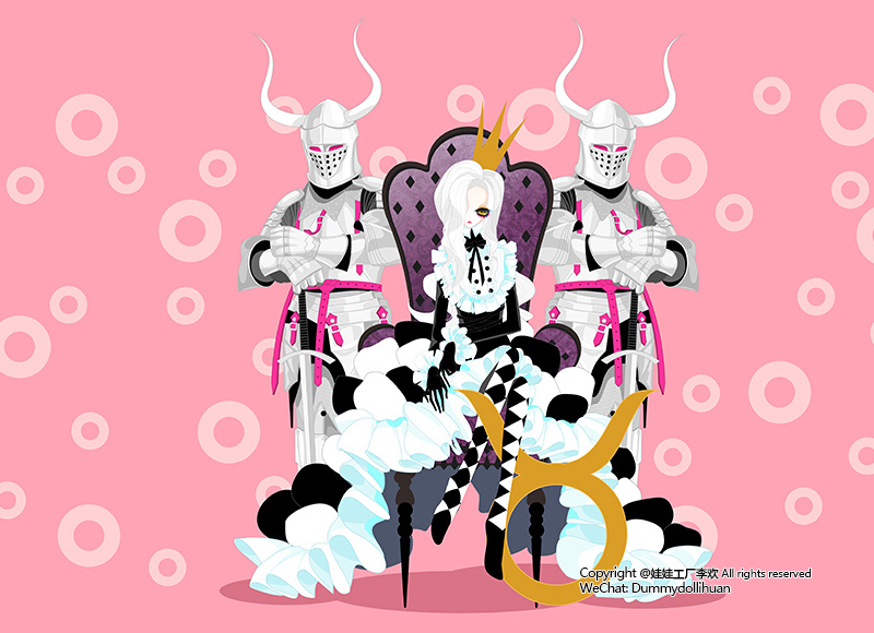 十二星座时尚插画系列图2