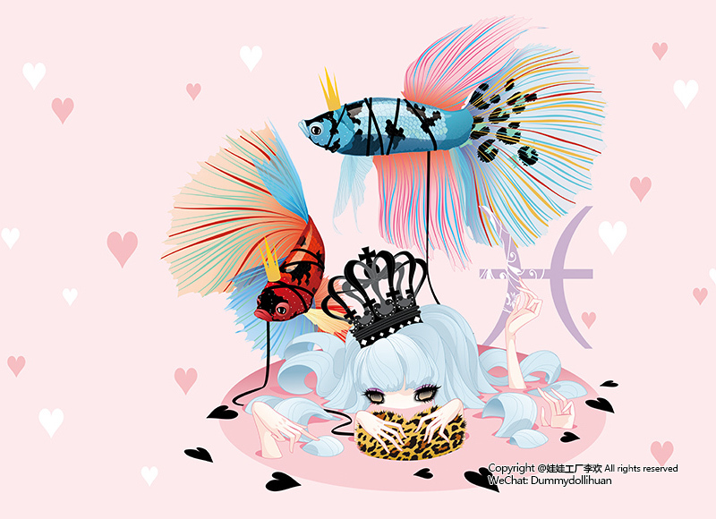 十二星座时尚插画系列图7