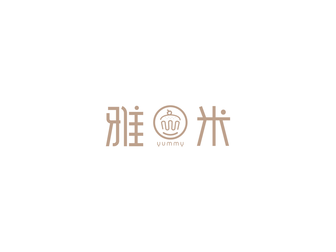 雅米 logo設(shè)計圖0