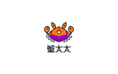 蟹太太logo设计