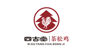 四古堂茶松鸡LOGO设计