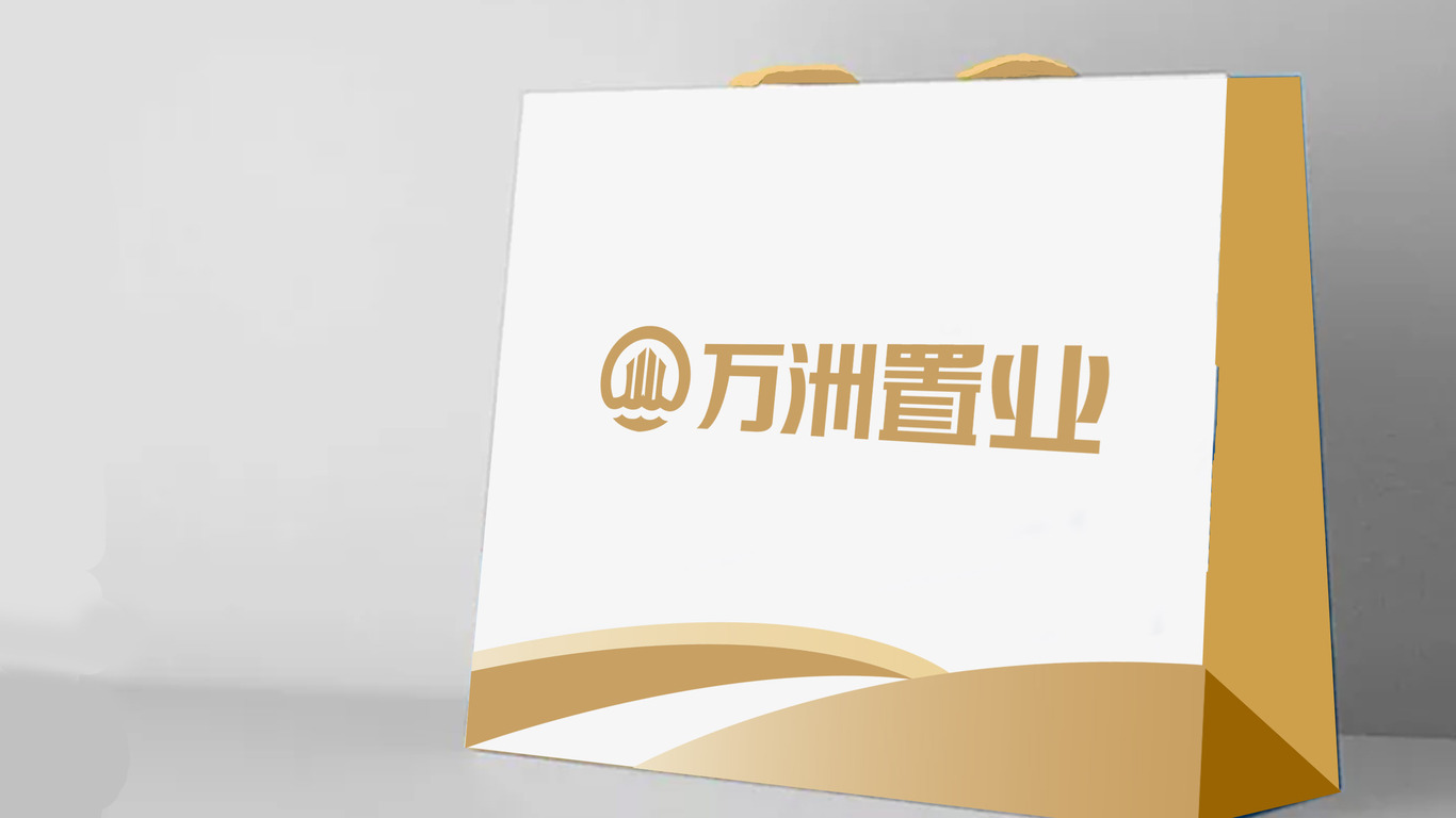 万洲置业LOGO设计中标图1