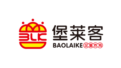 堡莱客汉堡炸鸡LOGO设计