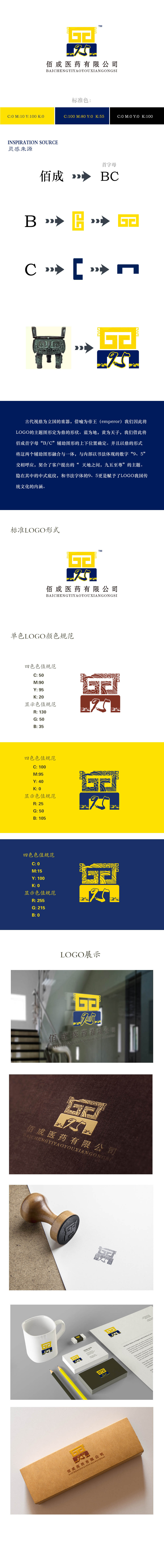 佰成醫(yī)藥LOGO設(shè)計圖0