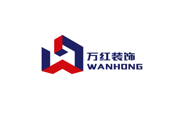 万红装饰LOGO设计