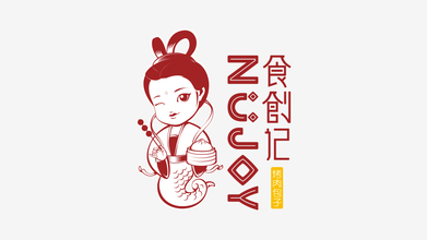 食創(chuàng)記LOGO設計