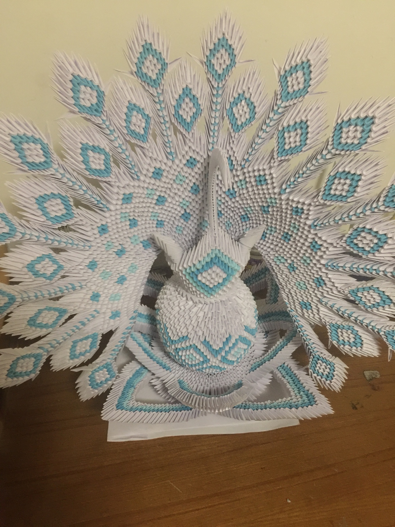 孔雀手工图2