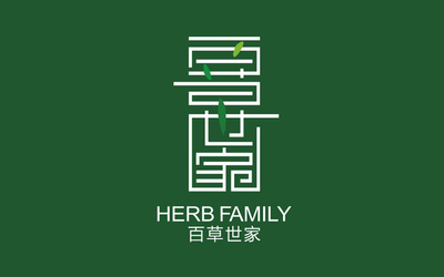 百草世家 logo设计