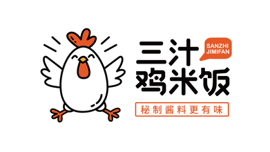 三汁鸡米饭LOGO设计